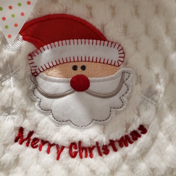 Zak & Zoey Merry Christmas Santa Baby Blanket 30" x 40" - Picture 6 of 7